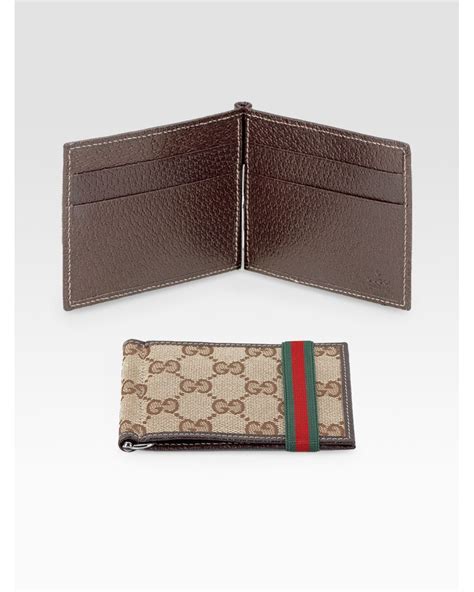 fake gucci slim wallet money clip